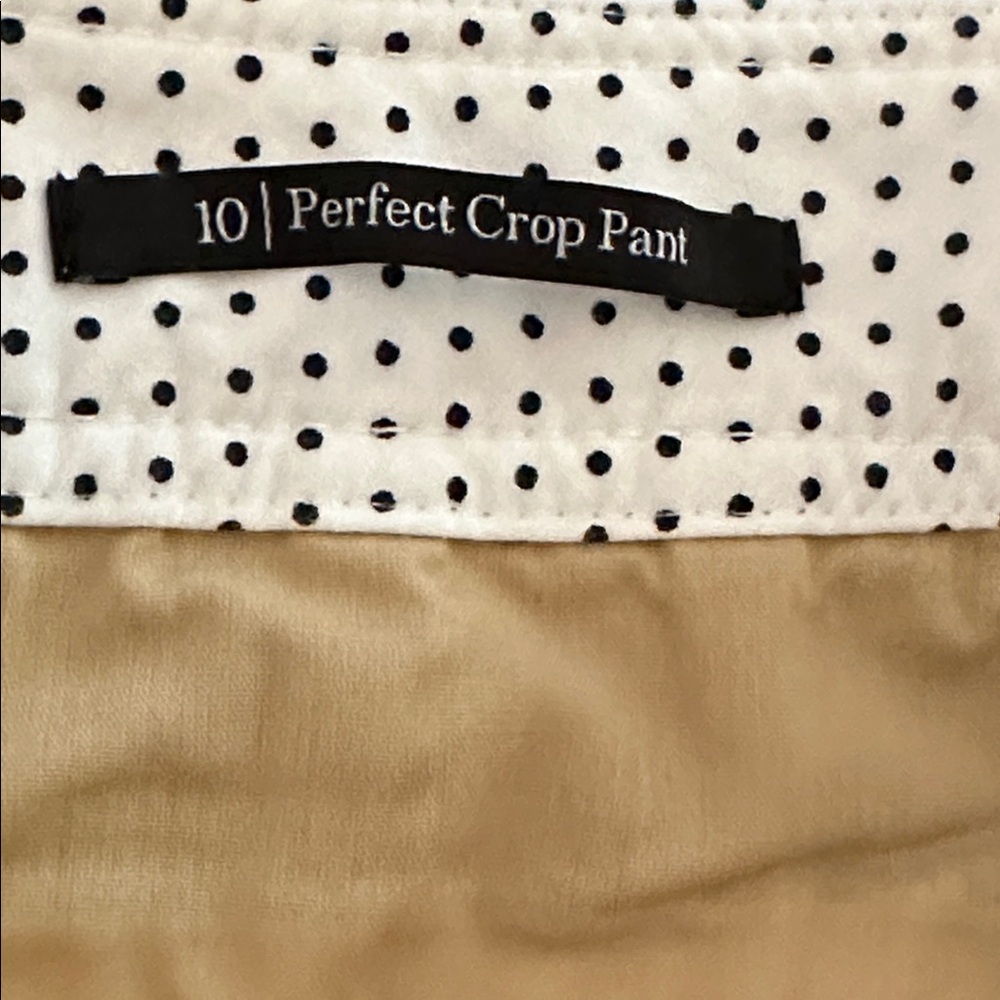 NWT Women’s Talbots White Slim Leg Perfect Crop Pants Size 10 - Picture 8 of 10